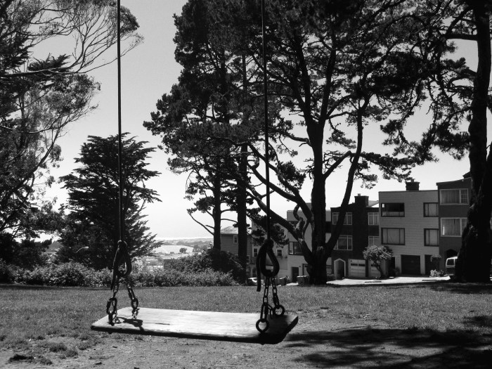 From the park near my neighborhood, this swing doesn't get used enough. 